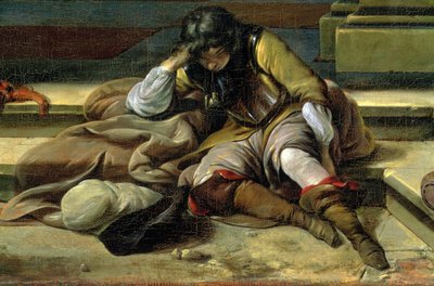 Italian Port Scene (detail) by Jan Baptist Weenix